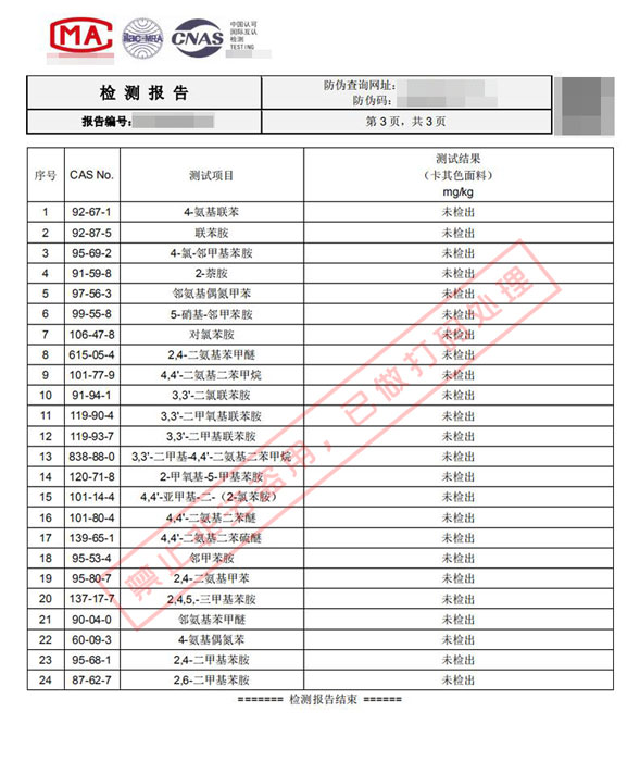 紡織品檢測報告03